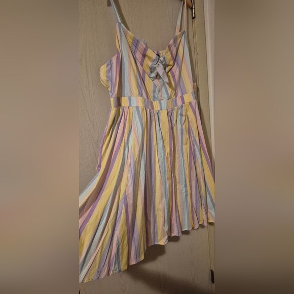 Torrid Mini Poplin Tie-Front Skater Dress - Picture 6 of 8